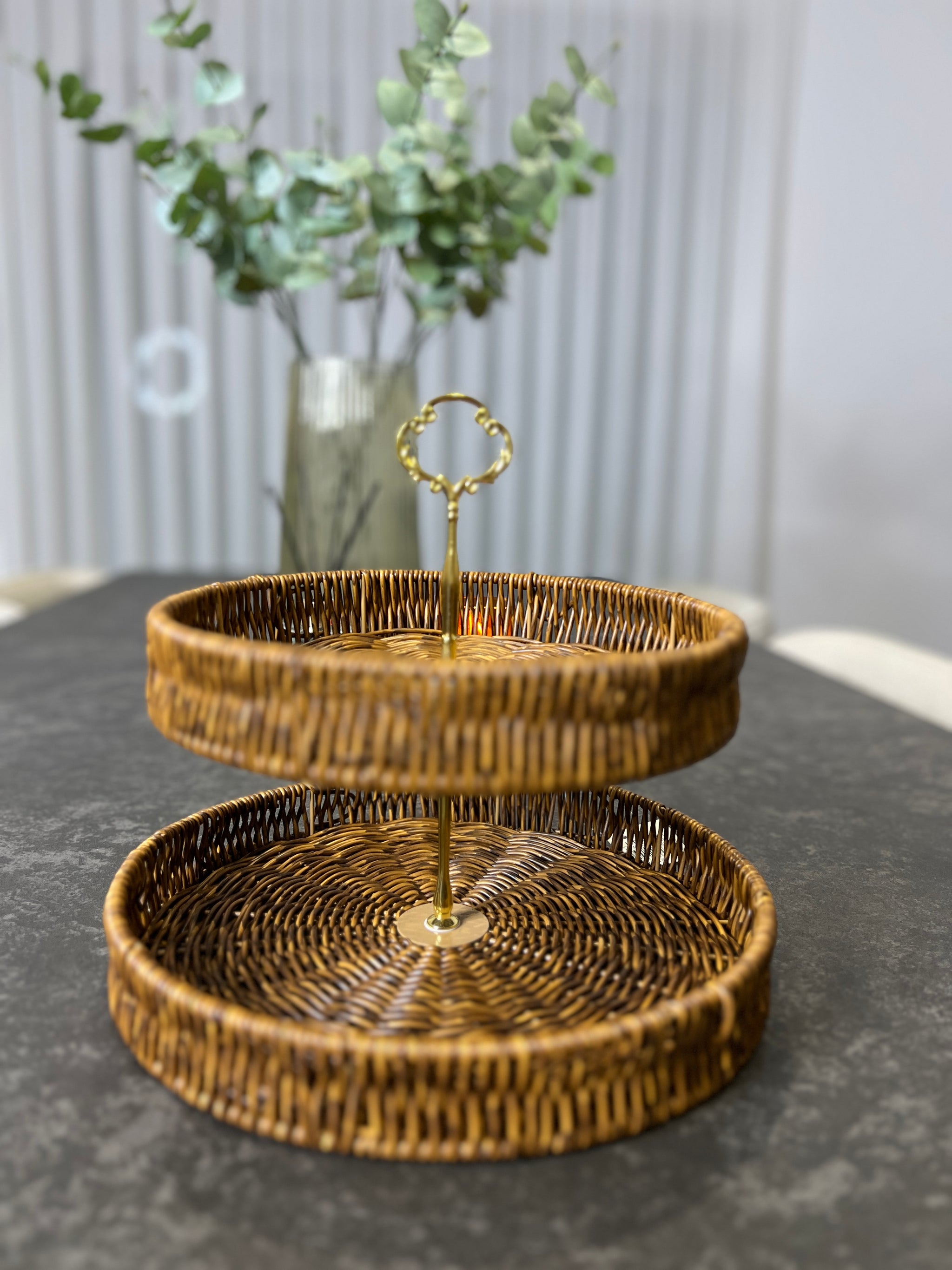 Rattan Etagere